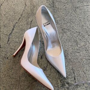 Stuart Weitzman Cream Pointed Toe bridal bride wedding  Heels